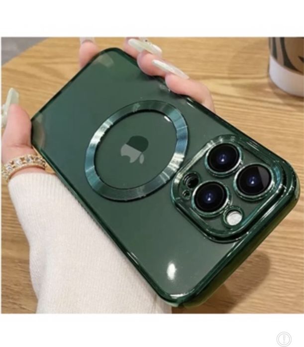 Iphone 13/14/15/16E PRO MAX Husa TPU 0.25mm Luxury Incarcare Magsafe