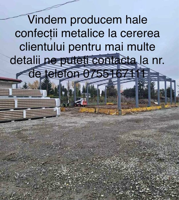 Hale metalice structuri metalice la doar 55€ mp. Pret de producator