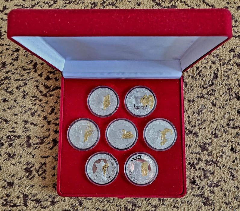 Тотемы кочевников   Полный набор серебряных монет