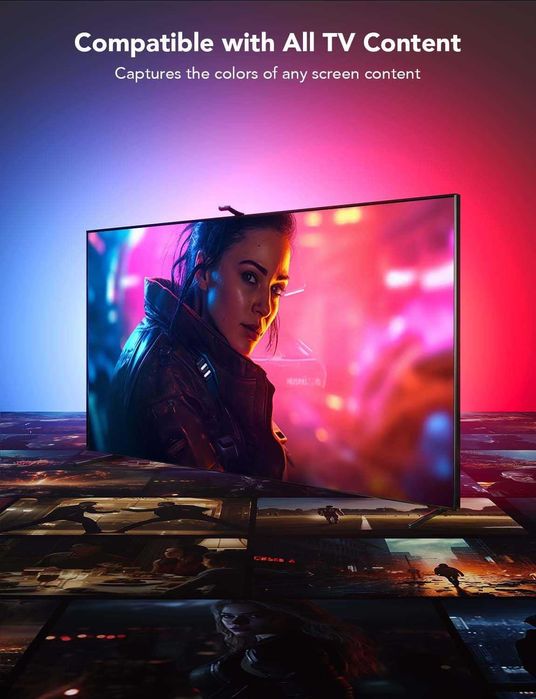 Govee Envisual T2 - Професионална Ambilight подсветка с 2 камери 55-65