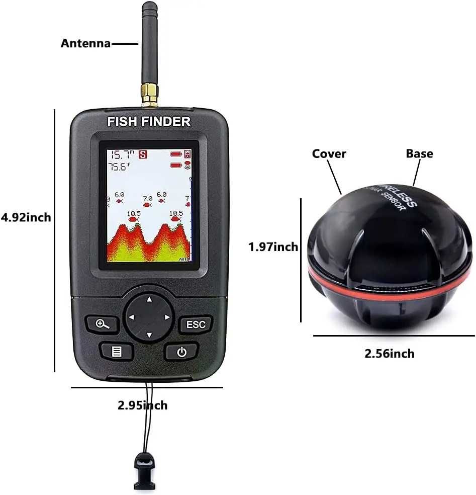 Безжичен сонар за риболов Fish Finder XJ01B – сензор с USB зареждане