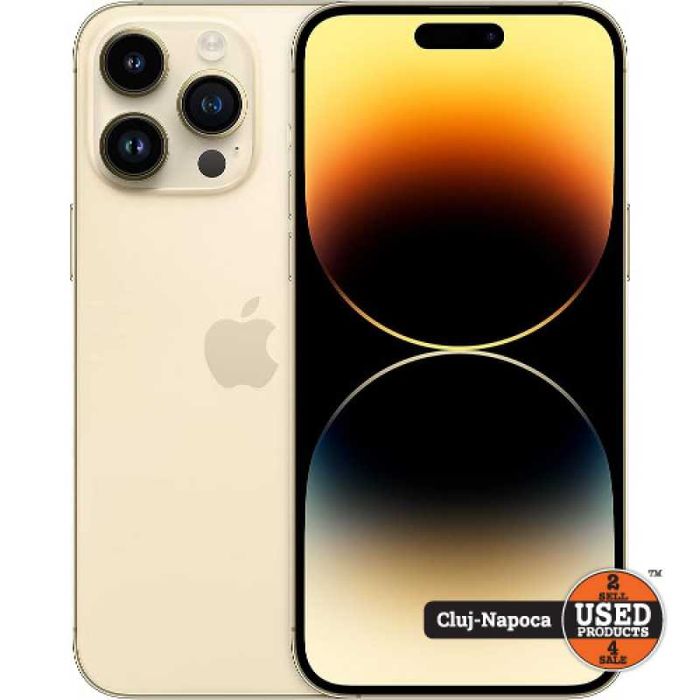 Apple iPhone 14 Pro Max, 256Gb, Gold | GARANTIE 1 AN | UsedProducts.ro