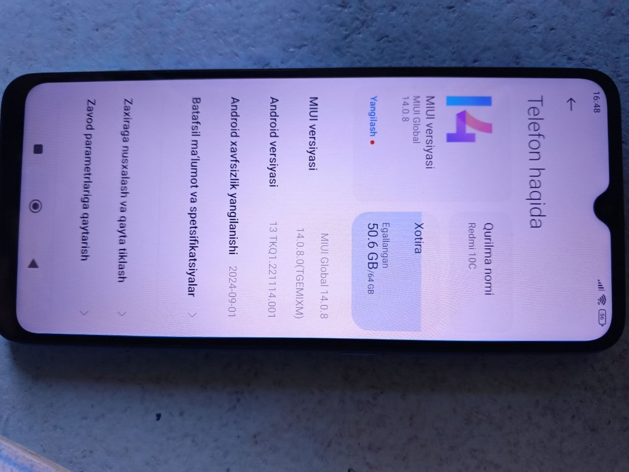 Redmi10c yangi ideal