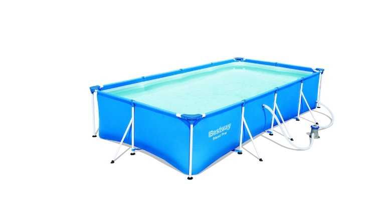Piscina Familie Copii Cadru Metal 400x211x81cm Pompa LivratGRATUIT CV