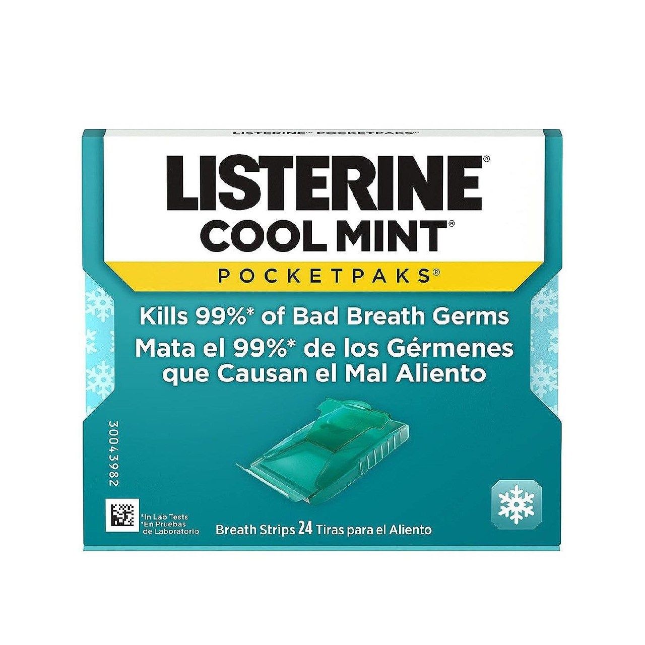 Полоски для дыхания Listerine Cool Mint Pocketpaks убивают микробы