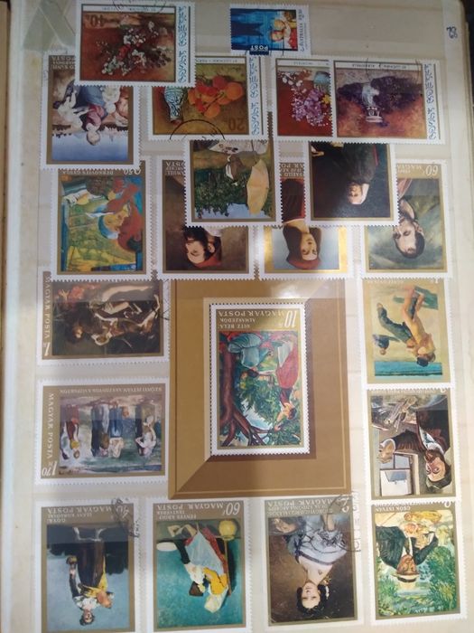 Se vinde colectie de timbre 4 clasoare RDG de 50 vechime