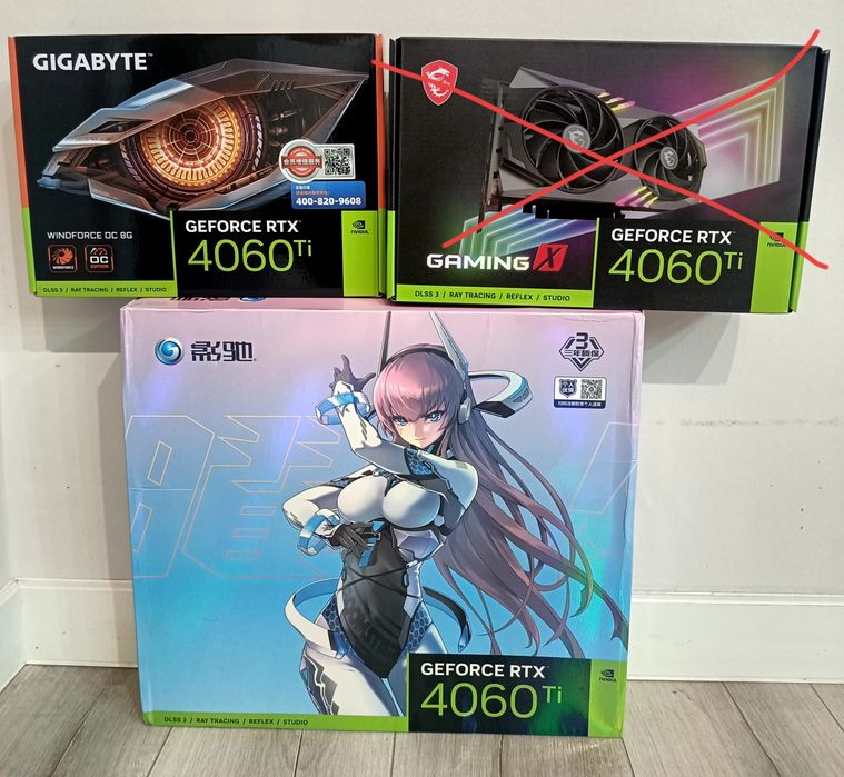 Новые видеокарты RTX 4060TI 8GB