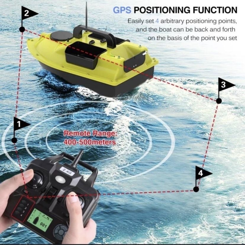 Лодка за захранка 16с точков GPS и автопилот