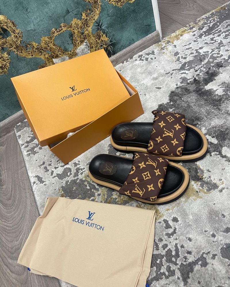 Papuci-Slapi Louis Vuitton POZE REALE- calitate superioară