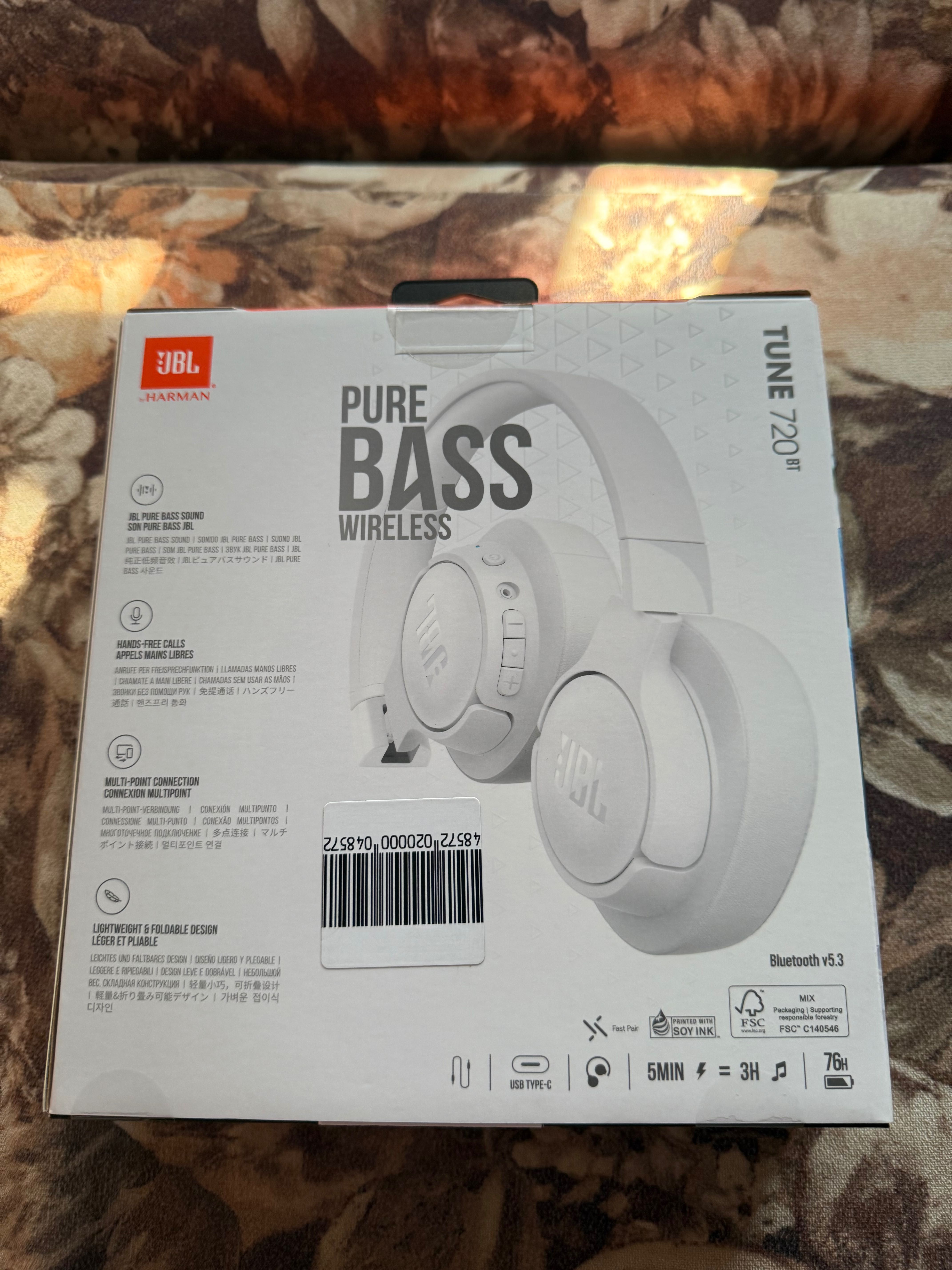 Слушалки JBL Tune 720 BT