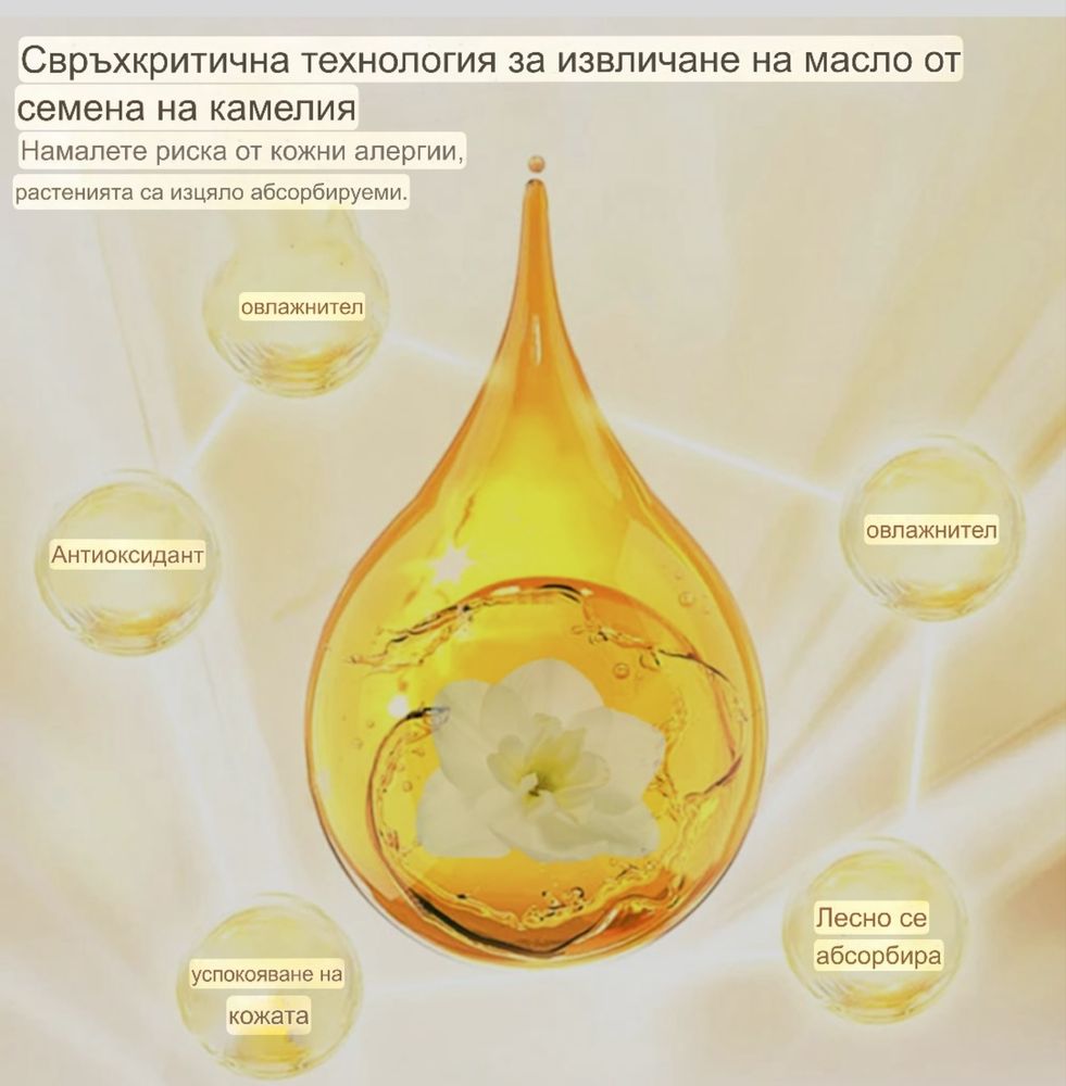 Разкрасяващо масло от Камеля за лице и тяло с подмадяващ ефект