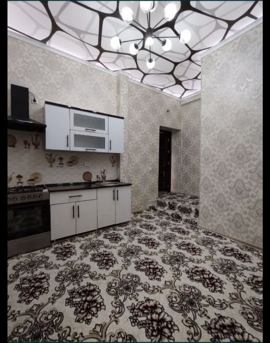 Yangi qurilgan domdan pishiq gishtli 2 xonali uy sotiladi