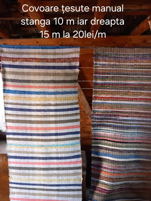Covoare tradiționale, 15-25 lei metrul liniar
