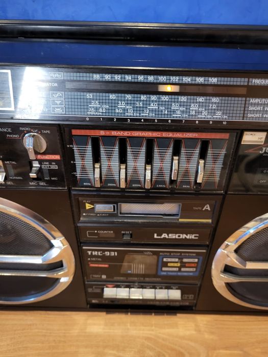 LASONIC TRC-931 Radio Casetofon Vintage Jumbo BOOMBOX. Functioneaza