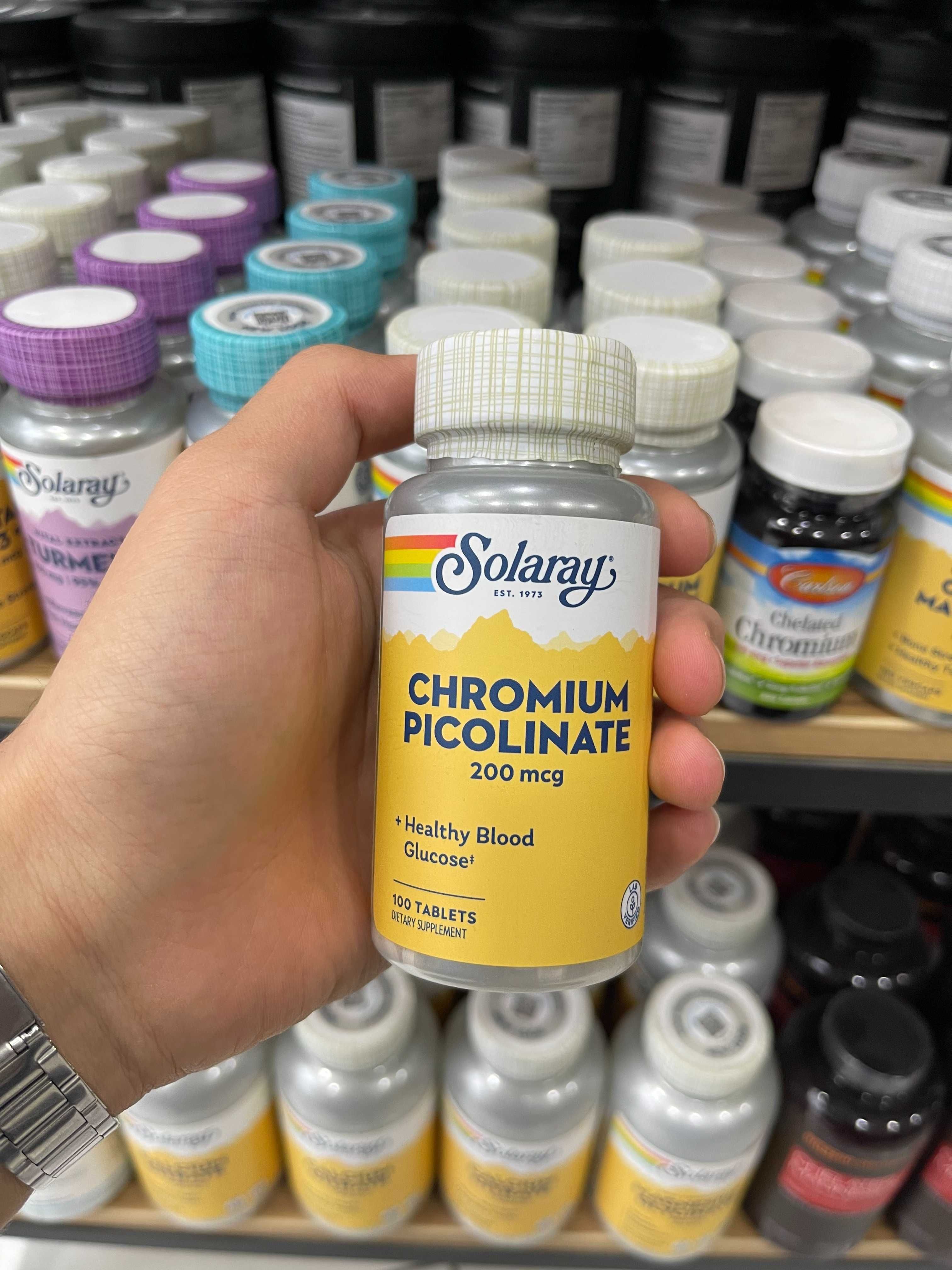 Solaray, Сhromium picolinate, 200 mcg, 100 таблеток