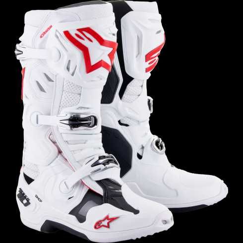 Мотокрос ботуши ALPINESTARS TECH 10 WHITE/RED supervented