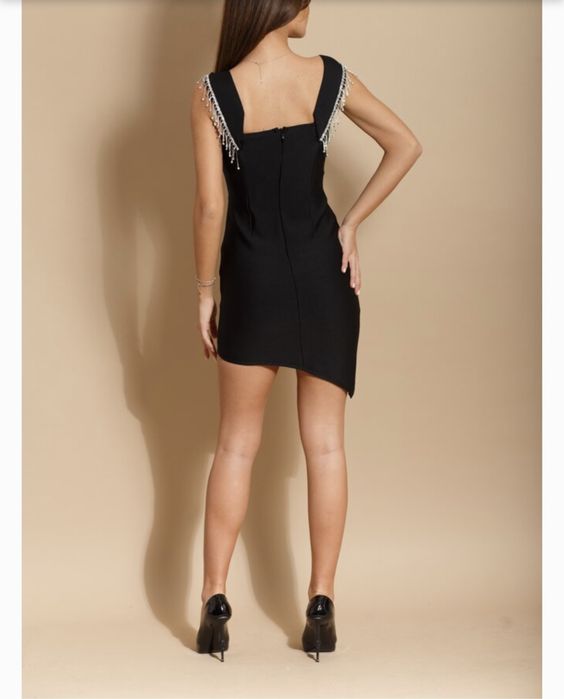 Бандажна рокля с камъни С