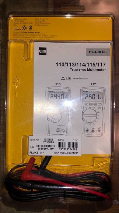 FLUKE 117 - Мультиметр цифровой, новый, в упаковке