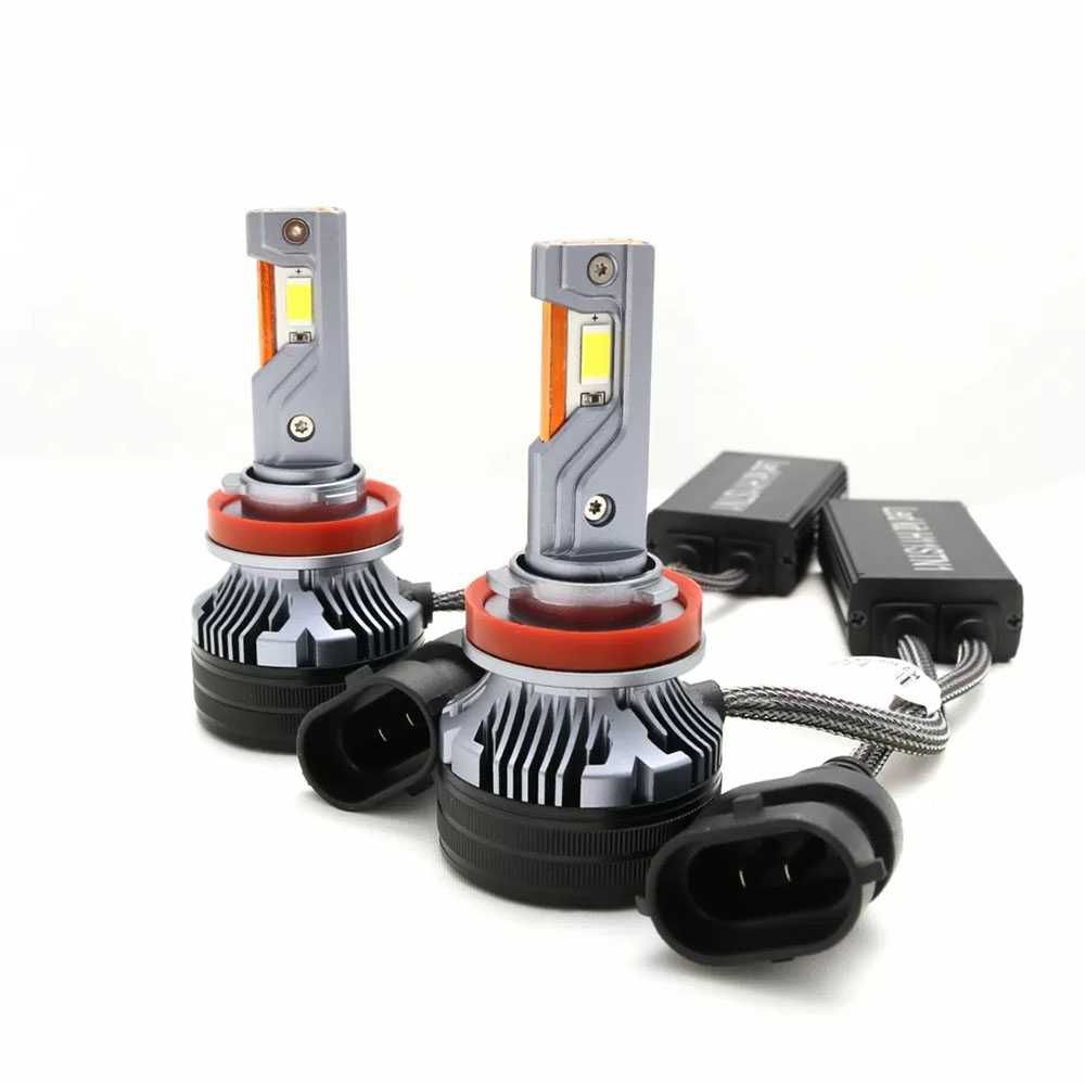 Н11 LED xenon крушки, 65W, Canbus 6000K, комплект, БЕЗПЛАТНА ДОСТАВКА