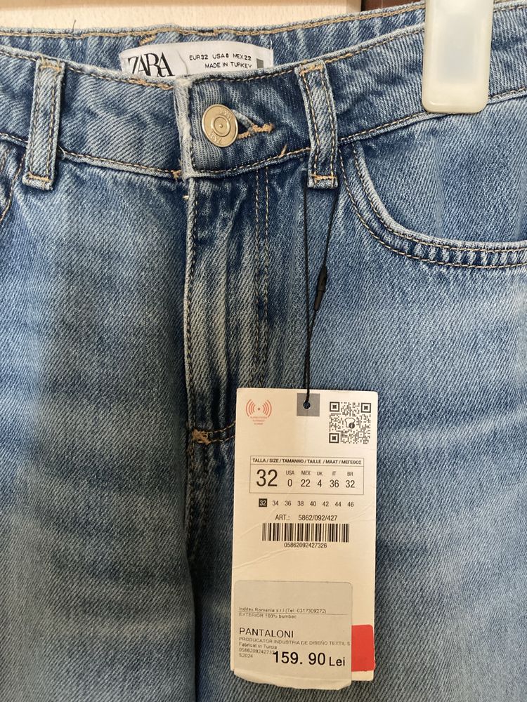Blugi noi Zara wide leg marimea 32