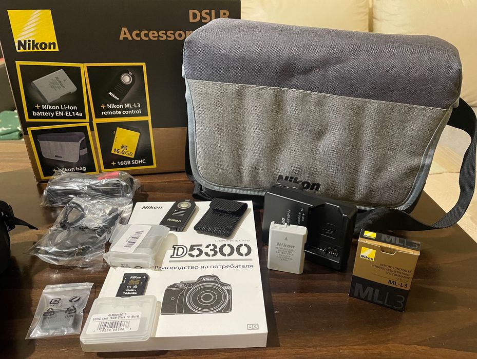 DSLR фотоапарат NIKON D5300+18-55 BLACK