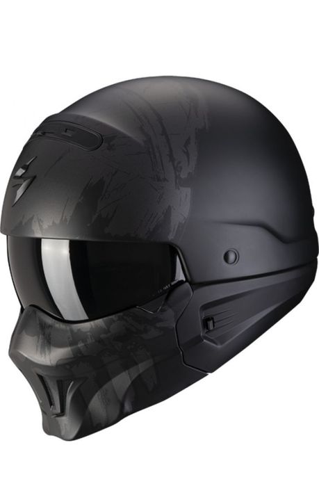 Scorpion ExoCasca Moto Open Face Exo-Combat Evo Marauder Matt Black