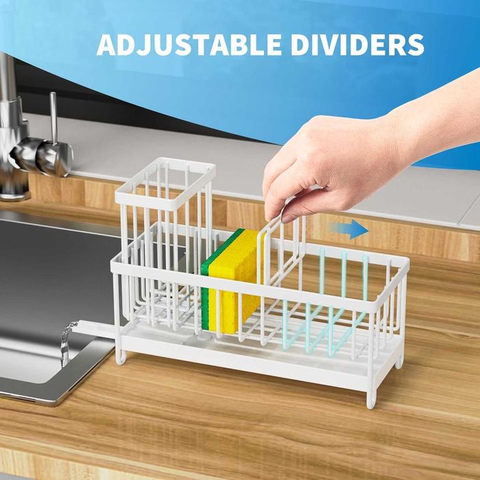 НОВ! Органайзер за кухненска мивка, въртящ се дизайн, неръждаема стома