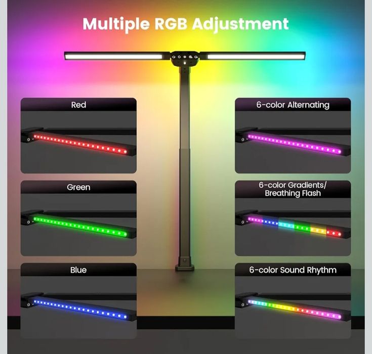 LED Desk Lamp for Home Office with RGB