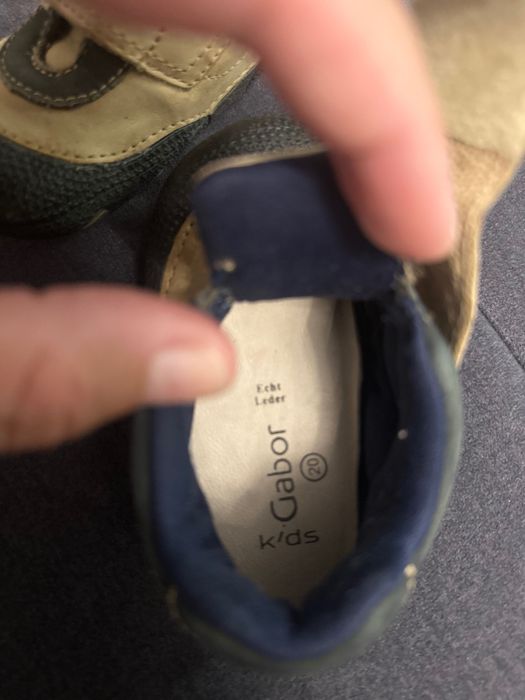Pantofi bebe Gabor kids, marimea 20, piele naturala, primii pasi