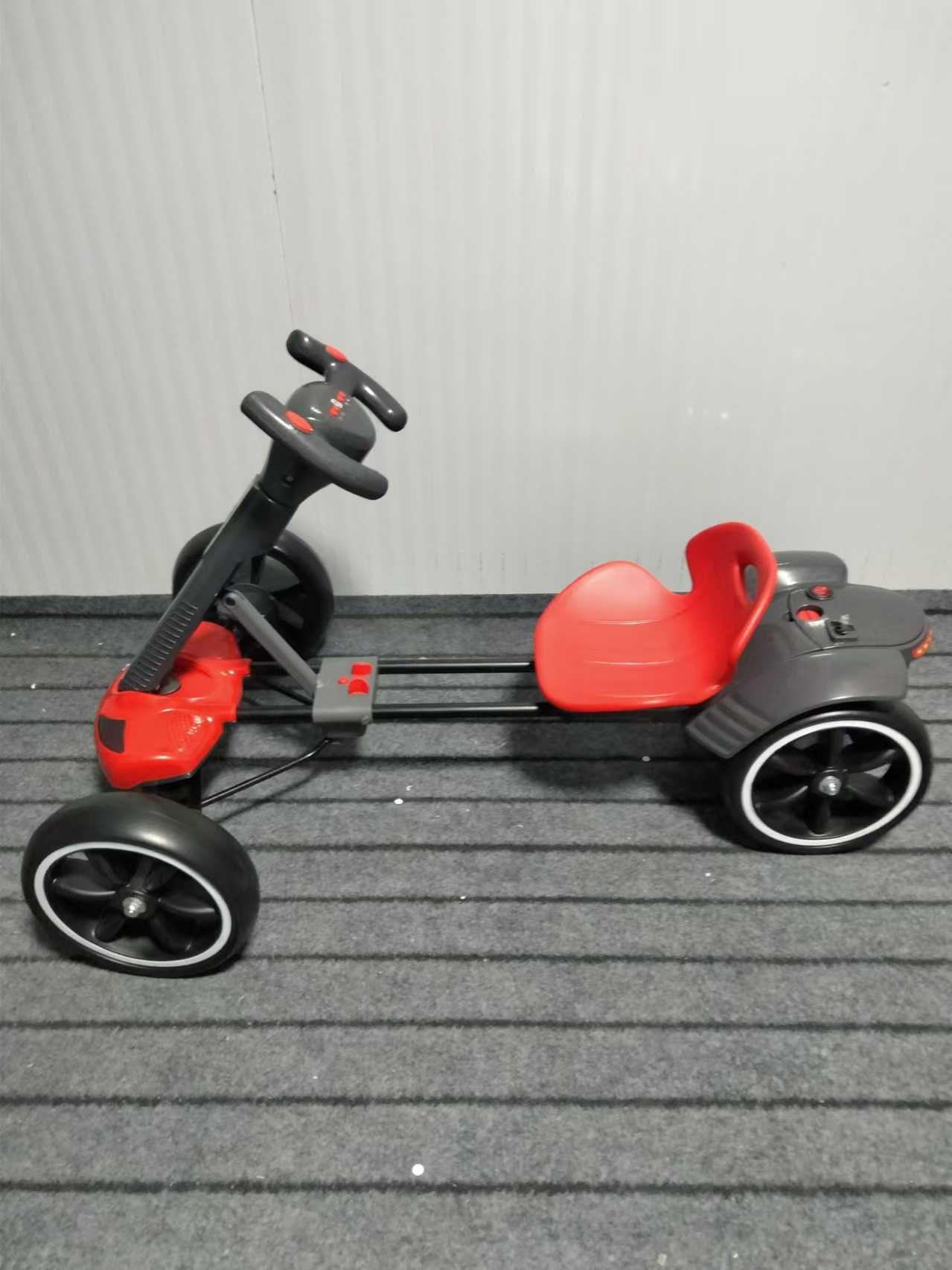 Go Kart electric pentru copii Kinderauto KT-001 45W pliabil RC BT #RED