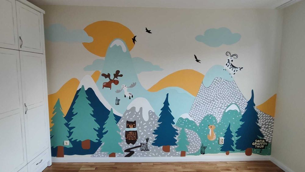 Професионални графити услуги - рисуване на стени, фасади,стаи