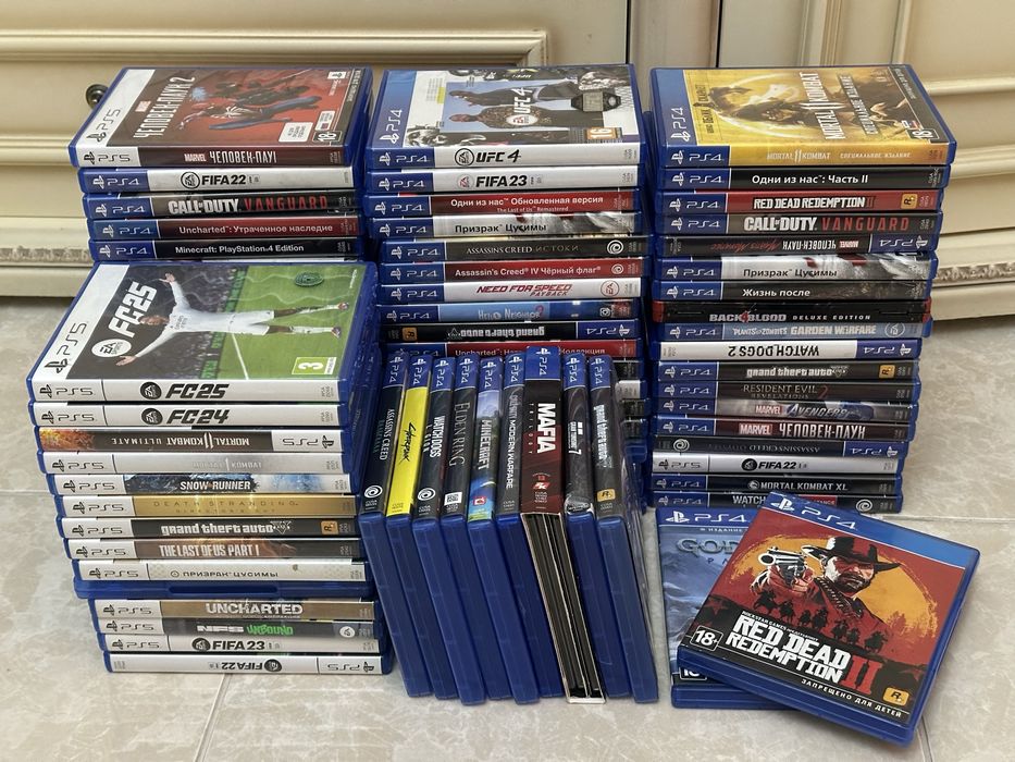 Игры на PlayStation 4 и 5 FIFA UFC GTA MK11 RDR Call of Duty Assassins
