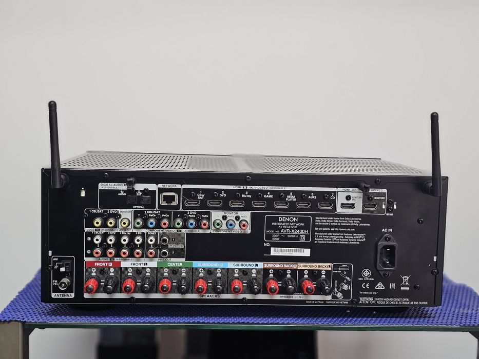 Receiver 7.2  Denon AVR-X2400H 4K / wi-fi