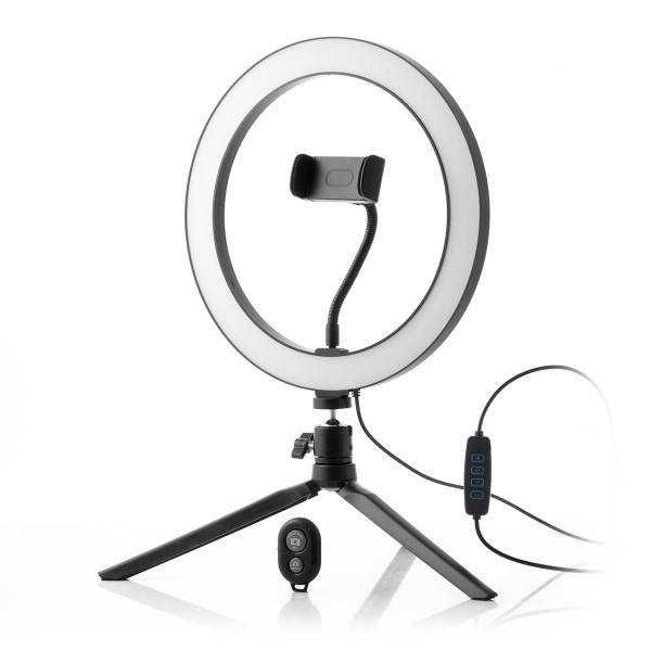 Lampa circulara Ring Light 26cm/10inch LED cu Trepied Telecomanda USB