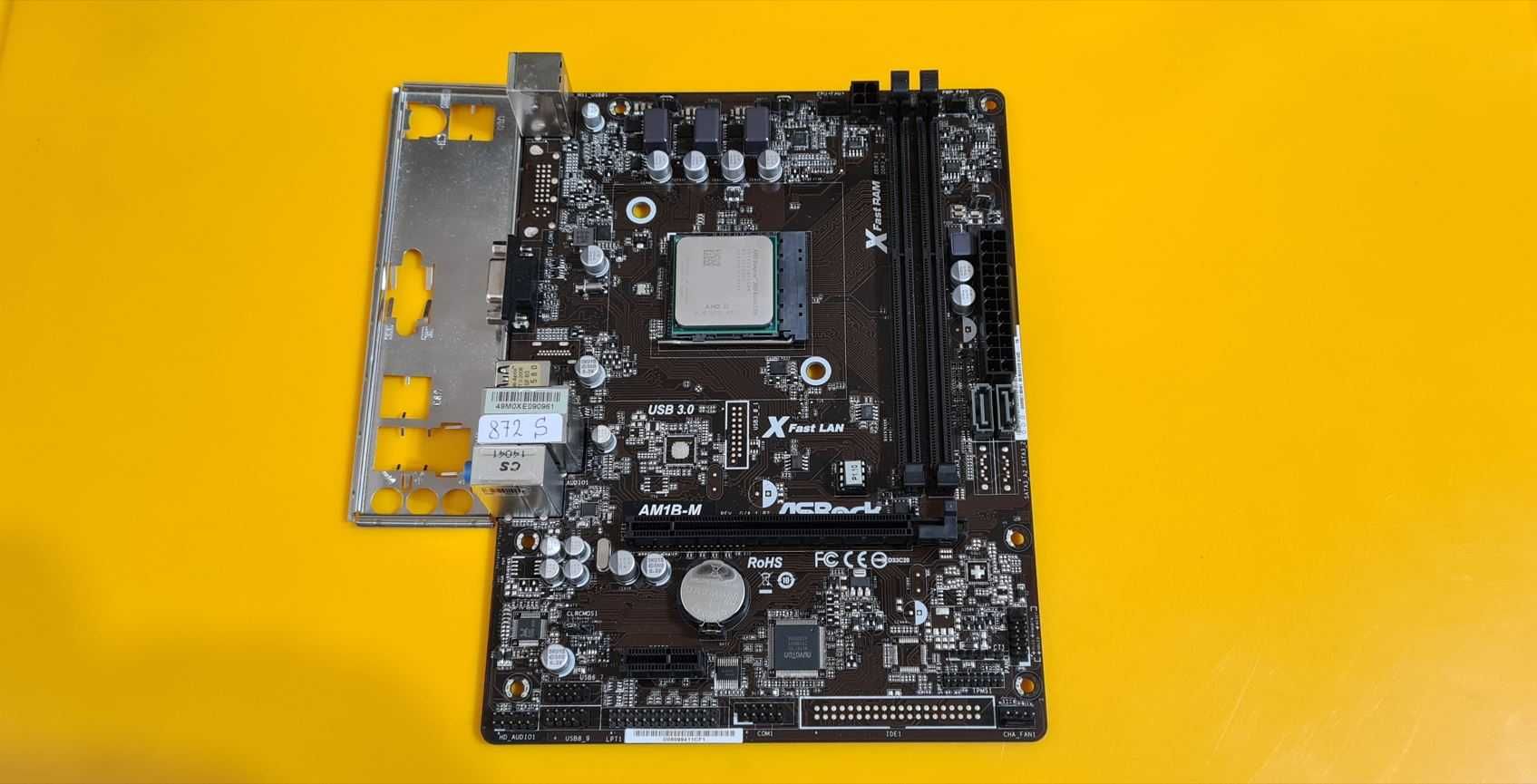 872S.Kit Placa De Baza Asrock AM1B-M+Procesor Quad Sempron 3850,AM1