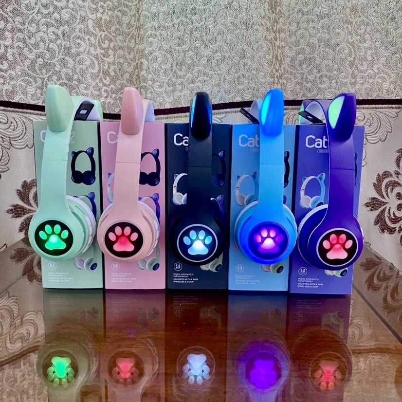 Безжични слушалки с котешки уши / Cat Ear Headphones