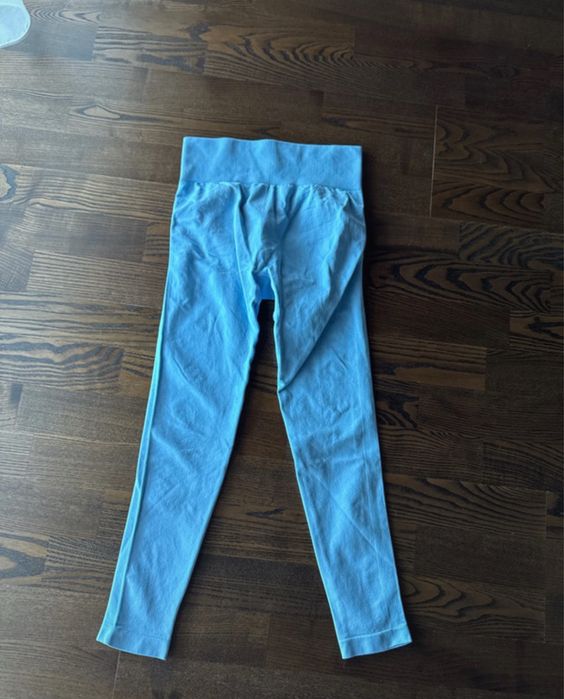 Colanți modelatori Shein – culoare albastru deschis