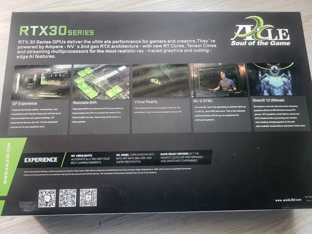 Новый RTX 3060 Axle продам