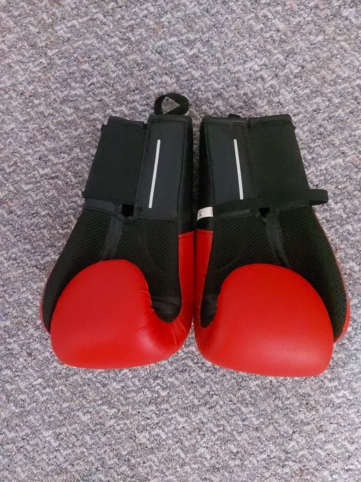 Manusi de Box, 14 OZ, negru/rosu, noi