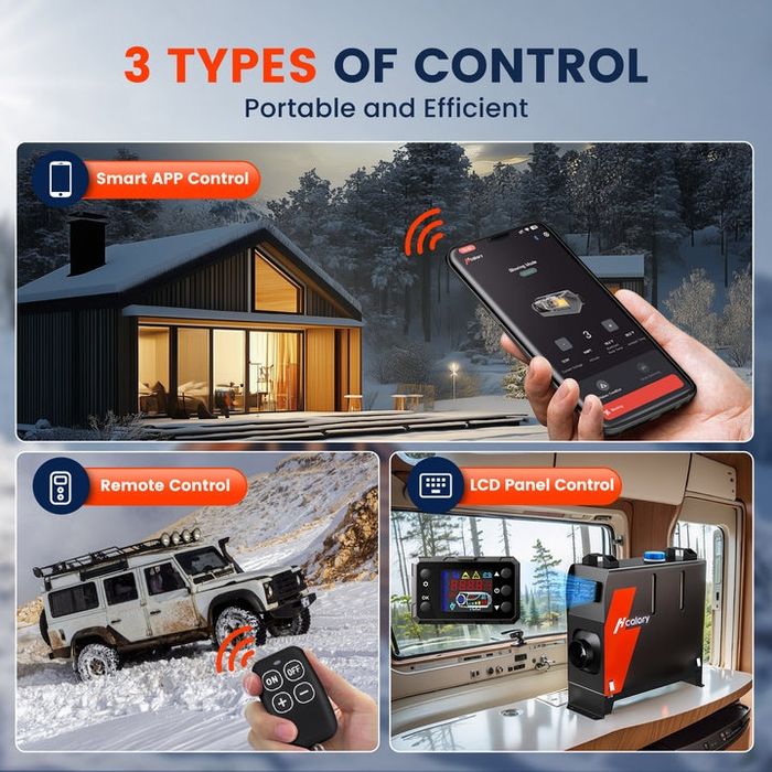 Sirocou HCALORY (KROAK)  12 V/24 V Diesel,bluetoot.