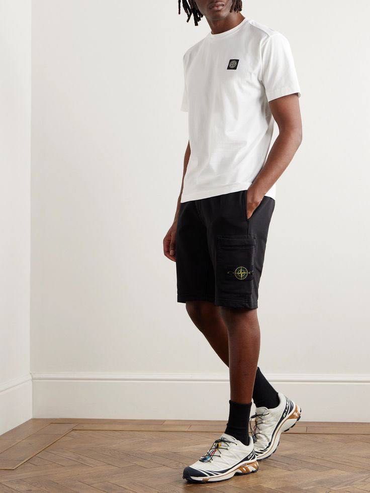 Къси гащи Stone Island Cotton
Black