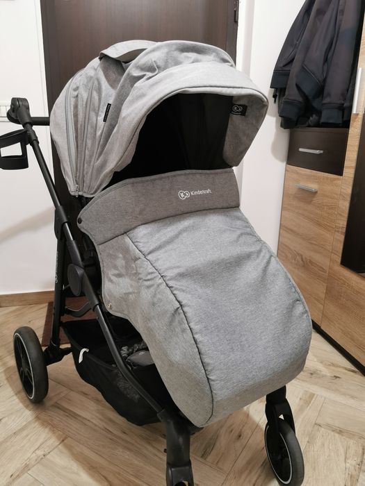 Cărucior copii sport reversibil pliabil Kinderkraft Vesto Grey