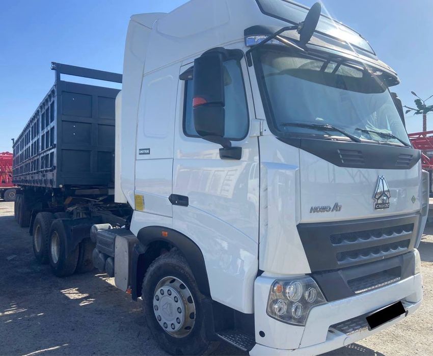 А7 HOWO тягач 2023 йил 100 тонна прицеп