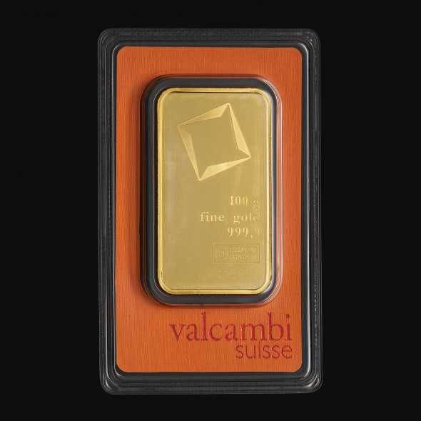 Златно кюлче Valcambi 100 гр - Инвестиционно злато