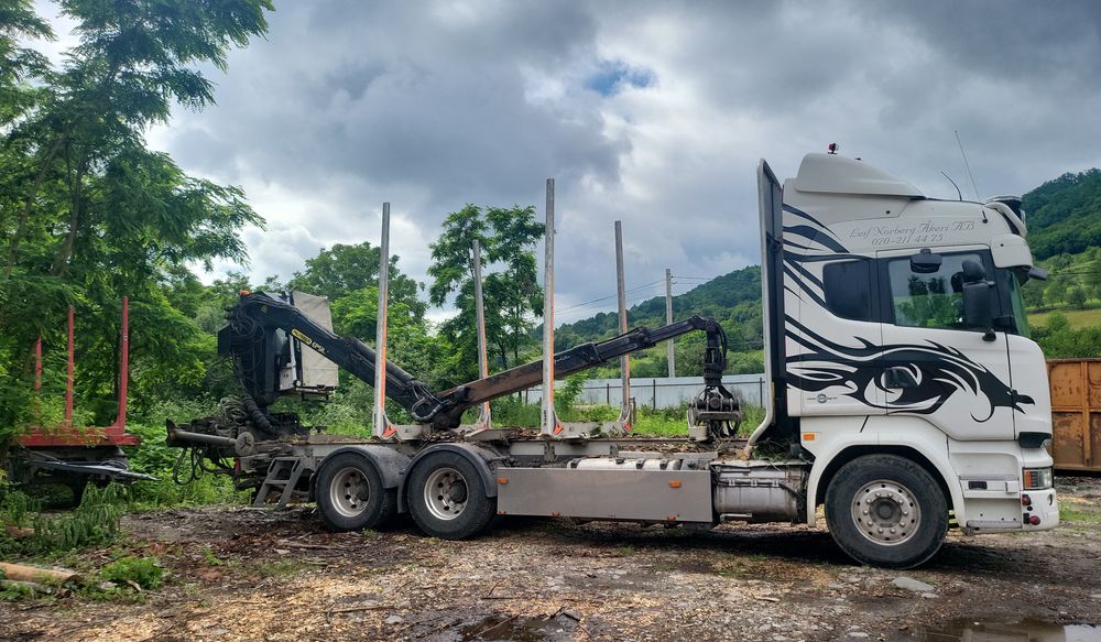 Camion forestier scania R580  6x4