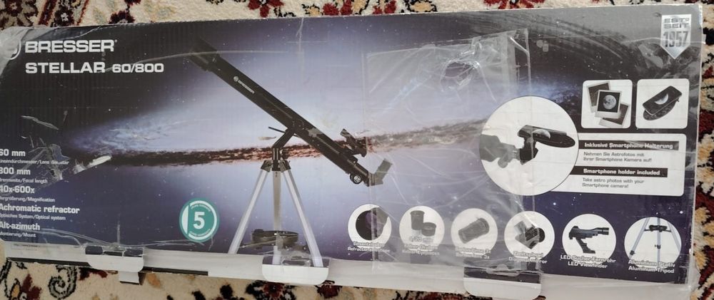 Telescop refractor bresser stellar 60/800