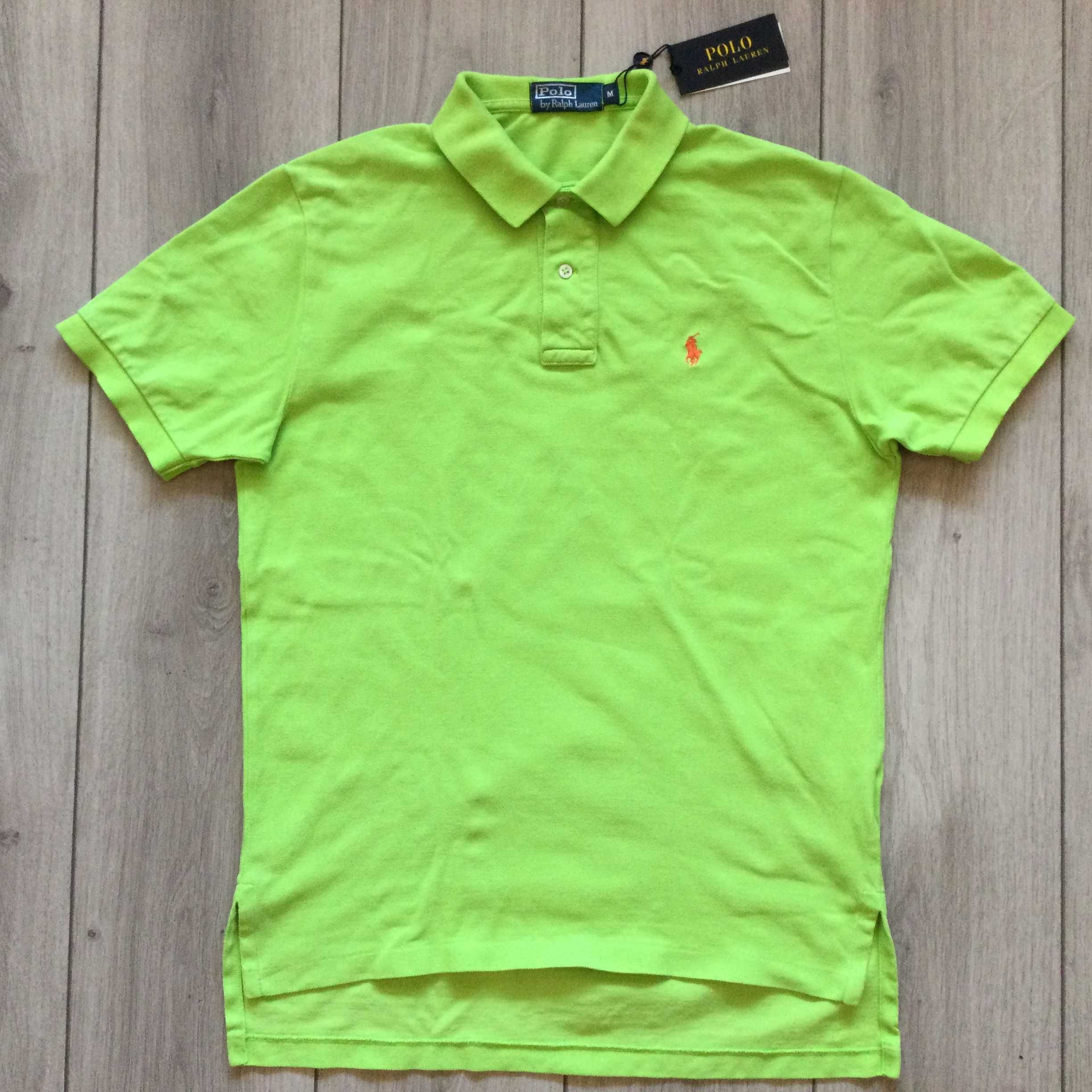 НОВА оригинална зелена тениска с яка POLO RALPH LAUREN размер M от САЩ