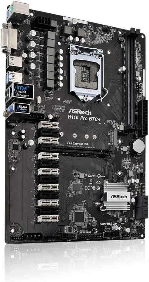 ASRock H110 Pro BTC+ 13GPU Mining Motherboard нови и втора употреба