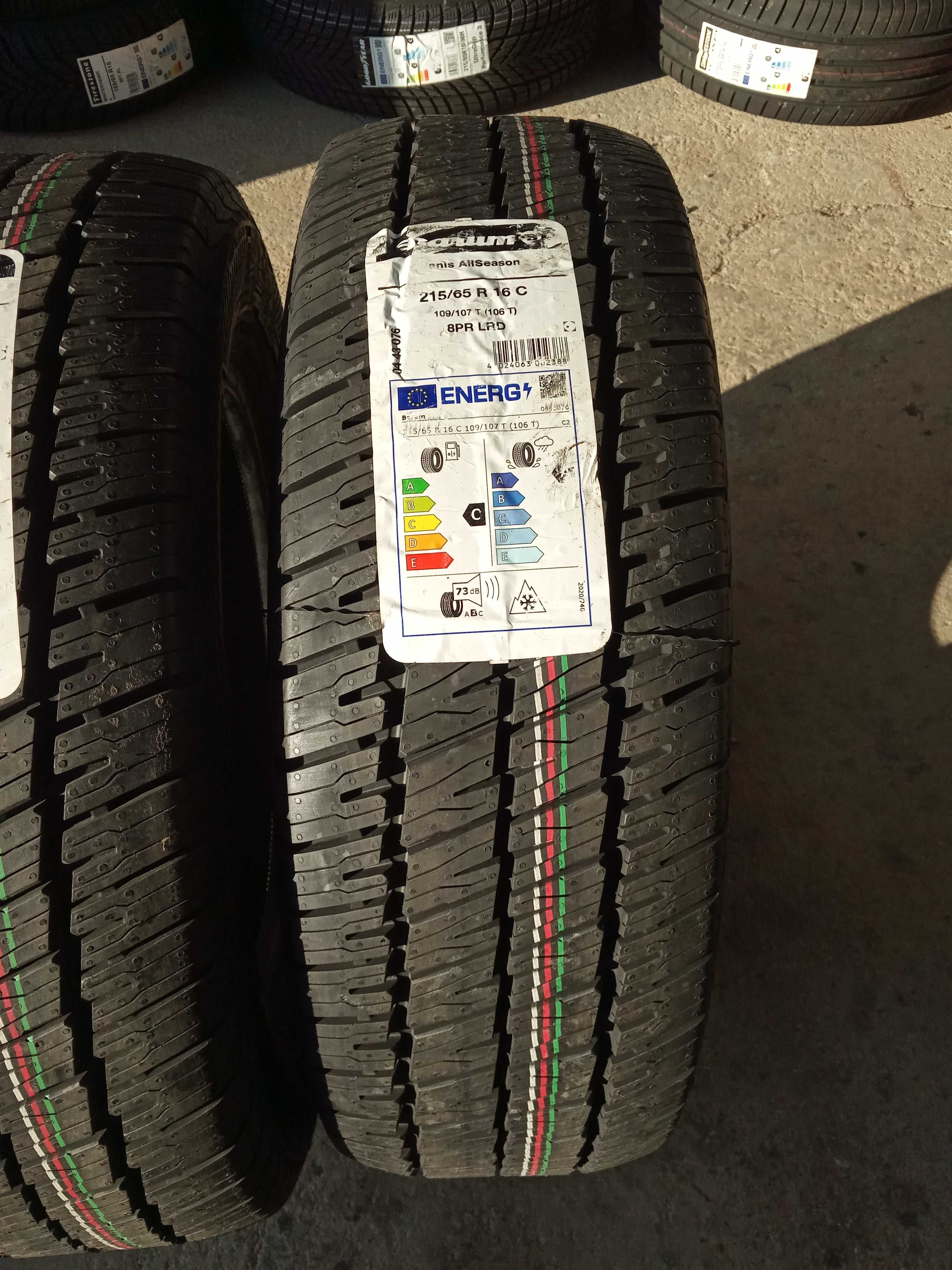 2 Нови бусови всесезонни гуми 215/65R16C Barum Vanis AllSeason 109T