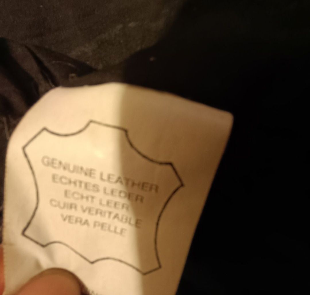 Geacă de piele model aviator Xl